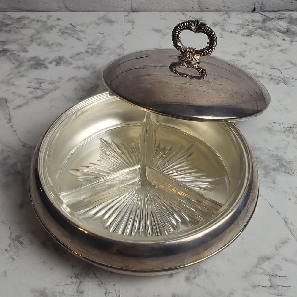 Vintage Crescent 794 Silver Tray Dish